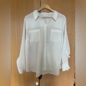 Oversized White Button Down